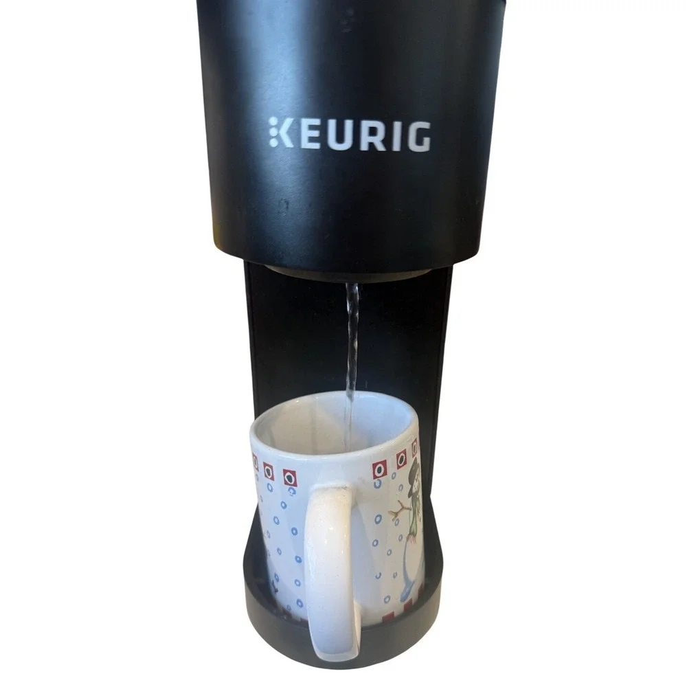 Keurig K-Mini Plus Single Serve K-Cup Pod Coffee Maker Black Silver Tested Works